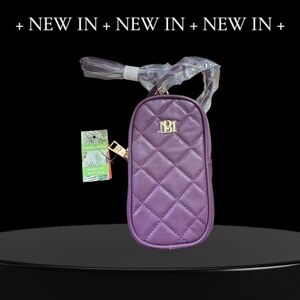 Badgley Mischka Purple Quilted Phone Case